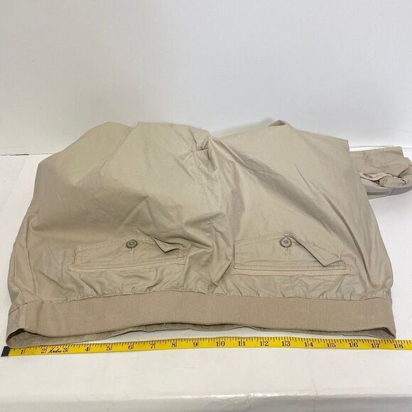 Talbots Mens Flat Front Straight Leg Elastic Waist Chino Pants Khaki Size 12 - Picture 10 of 10